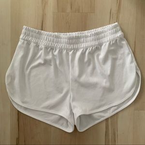 TNA Aritzia White Gym Shorts